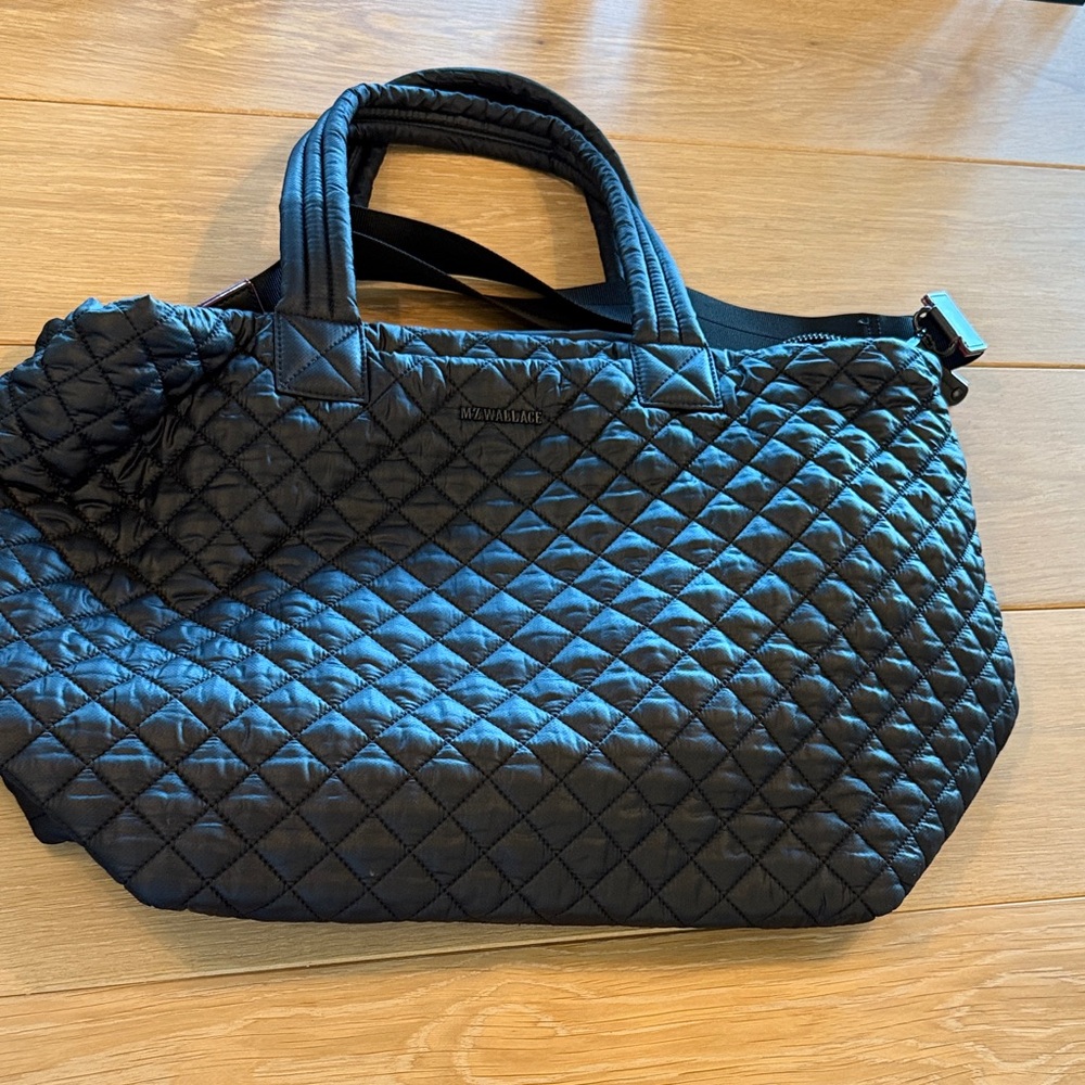 MZ Wallace Large Metro Quilted Black Tote
